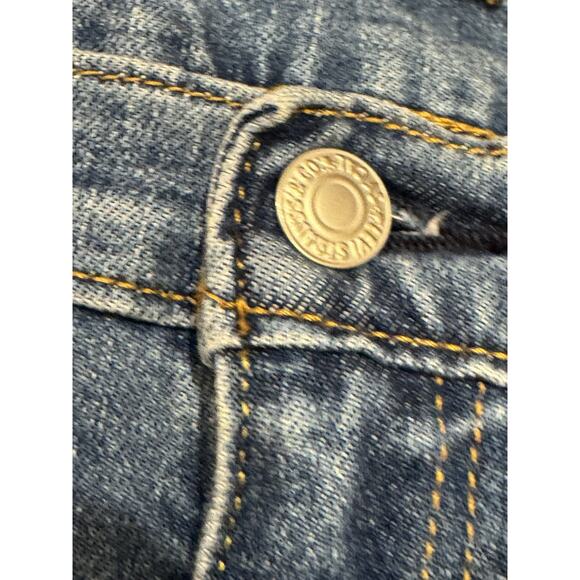 Levi’s Men's Hi Ball Roll Jeans Size 33 Blue Medium Wash Logo Stripe Stretch - Picture 2 of 9